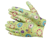Перчатки нейлон с полиуретановым покрытием "Дачные" (микс цветов) 