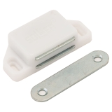 Магнитная Защелка мебельная усиленная 60х15 (белый)