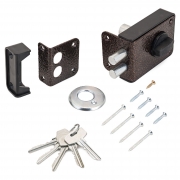 Замок накладной СТАНДАРТ 3Н1-3-1С (цв. медь)