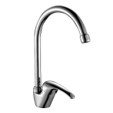 Смеситель Rossinka д/кухни A35-23 поворотный высокий излив хром L-180**