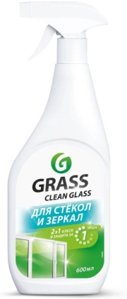 Средство GRASS д/стекол, зеркал, пластика, хрома, кафеля "Clean Glass" (600 мл)