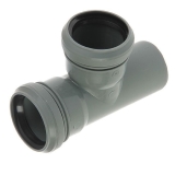Тройник 50х50мм 90* для внутренней канализации (цвет: серый)