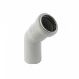Отвод 40мм 45* для внутренней канализации (цвет: серый)
