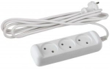 Удлинитель ЭРА 3 роз. 7 м. б/з ПВС 2х1, 10А/2200Вт