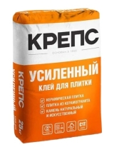 Клей для плитки и керамогранита Крепс усиленный (25кг)
