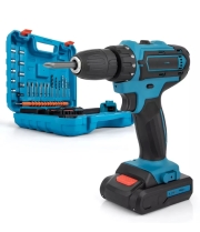 Шуруповерт с 2 аккумуляторами + оснастка 24V, 2АКБ, в кейсе