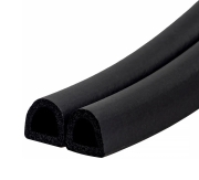 Уплотнитель самоклеящийся D 9*8мм 6м (черный) 