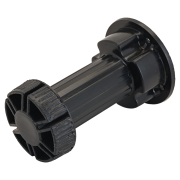 Опора Soller мебельная регулируемая 95-130 черная (пласт.) (1уп - 10 шт)