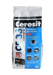 Затирка Церезит для швов СЕ33 графит №16 (2кг)