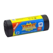 Мешки для мусора ПНД рулон 30л/30шт - 9 мкм (Крепак)