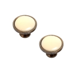 Ручка-кнопка мебельная StahlBuro C2501 (2шт) AB (старая бронза)