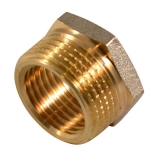 Футорка латунная наружная/внутренняя резьба 1/4" х 1/2"