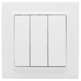 Выключатель СУ 3кл. 10А, белый  