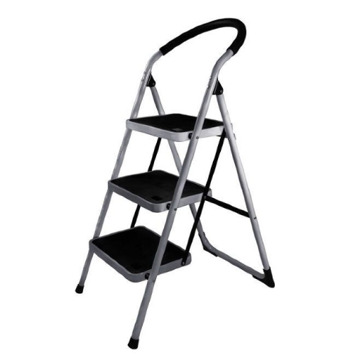 Стремянка стальная с широкими ступенями, 4 ступени