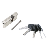 Цилиндровый механизм АЛЛЮР HD F 80-5K CP (30х10х40) хром перф./кл.