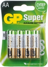 Батарейка АА LR6 BL*4 GP Super  