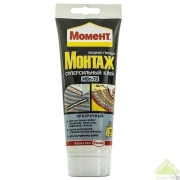 Жидкие гвозди Момент Монтаж Суперсильный Прозрачный МВп-70 (185 гр.)(1уп - 12 шт)