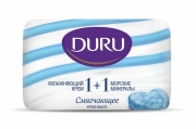 Мыло тверд. DURU Cream+Морские минералы 1+1 80 г.