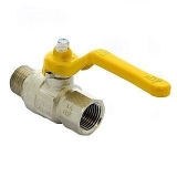 Кран шаровой латунный ГАЗ 1/2" Вн-Нр, рычаг 