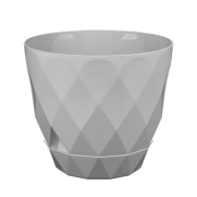 Горшок Laurel 1.3л D145мм серый с поддоном