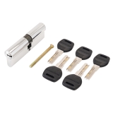 Цилиндровый механизм АЛЛЮР HD F 90-5K CP хром перф./кл.