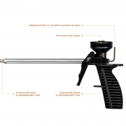 Пистолет для монтажной пены корпус, рукоятка, адаптер, курок- пластмасса