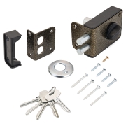 Замок накладной СТАНДАРТ 3Н1-3-1С (цв. бронза)