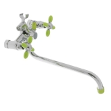 Смеситель Accoona д/ванны A7182K зелёный с маховиками, Китай**