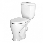 Унитаз-компакт Воротынский белый, с арматурой и сиденьем, косой выпуск Santeri