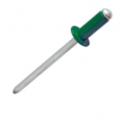 Заклёпки алюминий/сталь 4,0х10мм RAL6005 (зеленый мох) (50 шт)