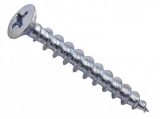 Саморез оконный 4,1х25 острый, белый цинк (1000шт)*
