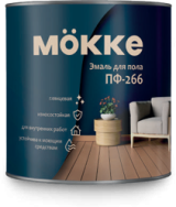 Эмаль для пола ПФ-266 MӦKKE желто-коричневая (0,8 кг) (1кор 14шт)