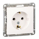 Розетка СУ под рамку С/З белая W59f Systeme Electric