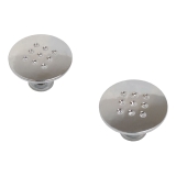 Ручка-кнопка мебельная мет StahlBuro A507 Перфорация (2шт) (хром) 