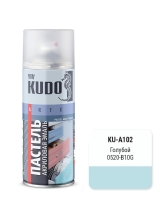 КУДО KU-A102 Эмаль быстросохнущая акриловая пастельная голубая матовая (0,52л)