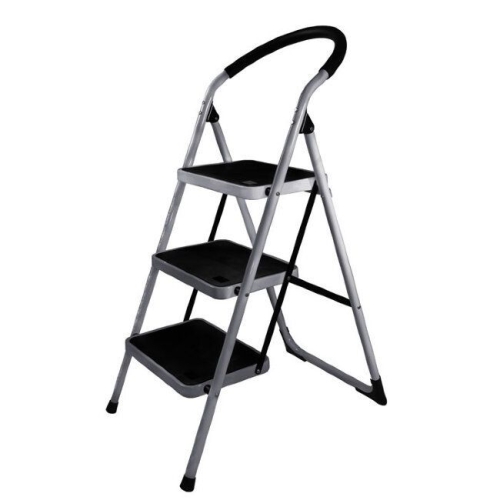 Стремянка стальная с широкими ступенями, 5 ступеней,