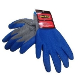 Перчатки Х/Б с двойным рифленным латексным покрытием, особопрочные