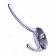 Крючок мебельный 2-х рожковый 609 С хром 