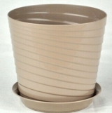 Горшок фиалочница Верона 0,75л d11 фраппе с поддоном