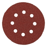 Круг абразивный на ворсовой основе под липучку, перфорированный 125мм P80 (5шт)