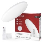 Св-к св/д NEO SIMPLE-95RC-WH 95Вт 230В 3000-6500K 7600Лм 460x67мм с пультом ДУ InHome