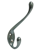 Крючок мебельный 2-х рожковый 609 С хром 