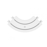 Эркерный угол внешний д/потолочного карниза (2-х рядный)**