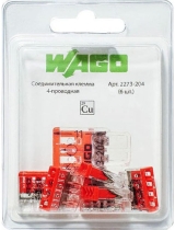 Клемма 4-проводная компактная (6шт)  WAGO