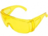 Очки защитные с прозрачными дужками, желтые
