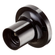 Патрон карболитовый потолочный Е27 прямой, черный