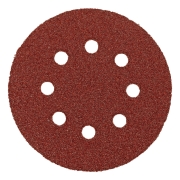 Круг абразивный на ворсовой основе под липучку, перфорированный 125мм P100 (5шт)