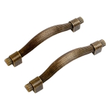 Ручка-скоба мебельная StahlBuro C2520-96 (2шт) AB (состаренная бронза)