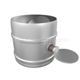 Шибер поворотный 115; AISI 430 0.80