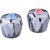 Маховики пластиковые хром, 24 шлицов, СОНИ, набор 2 шт.*													